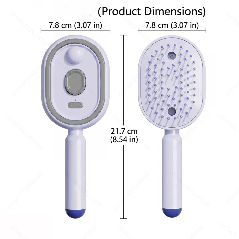 2-in-1 Misting Hair Brush – Hydrating Spray Comb